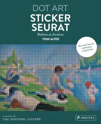 Sticker Seurat: Înotători la Asnieres Dot Art - Sticker Seurat: Bathers at Asnieres Dot Art