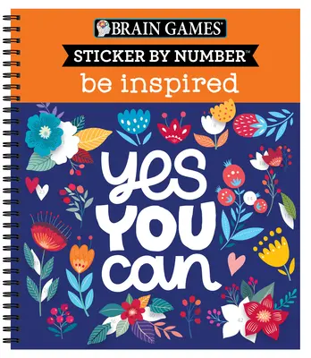Brain Games - Sticker by Number: Be Inspired - 2 cărți în 1 - Brain Games - Sticker by Number: Be Inspired - 2 Books in 1