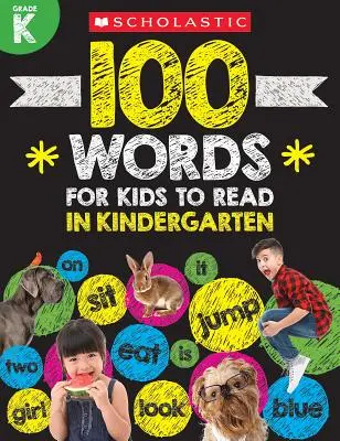 100 de cuvinte pe care copiii să le citească la grădiniță Carte de lucru - 100 Words for Kids to Read in Kindergarten Workbook