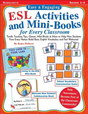 Easy & Engaging ESL Activities and Mini-Books for Every Classroom (Activități și mini-cărți ESL ușoare și captivante pentru fiecare clasă): Teaching Tips, Games, and Mini-Books for Building Basic English Vocabulary! - Easy & Engaging ESL Activities and Mini-Books for Every Classroom: Teaching Tips, Games, and Mini-Books for Building Basic English Vocabulary!