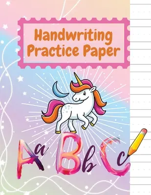 Adorabilă hârtie de scris pentru grădiniță cu linii pentru copii ABC Caiet cu foi cu linii punctate pentru elevii K-3 - Adorable Kindergarten writing paper with lines for ABC kids Notebook with Dotted Lined Sheets for K-3 Students
