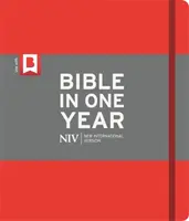 Biblia NIV cu jurnal pe un an - roșie - NIV Journalling Bible in One Year - Red