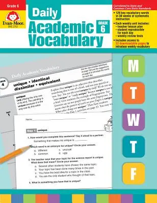 Daily Academic Vocabulary Grade 6+ [Cu transparențe] - Daily Academic Vocabulary Grade 6+ [With Transparencies]