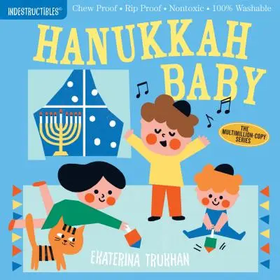 Indestructibles: Hanukkah Baby: Rezistent la mestecare - Rezistent la rupere - Nontoxic - 100% lavabil (Carte pentru bebeluși, cărți pentru nou-născuți, sigură la mestecat) - Indestructibles: Hanukkah Baby: Chew Proof - Rip Proof - Nontoxic - 100% Washable (Book for Babies, Newborn Books, Safe to Chew)