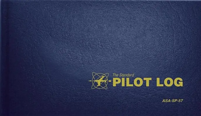 Jurnalul standard al pilotului (albastru marin): Asa-Sp-57 - The Standard Pilot Log (Navy Blue): Asa-Sp-57
