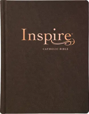 Inspire Catholic Bible NLT (Leatherlike, Dark Brown): Biblia pentru colorat și jurnal creativ - Inspire Catholic Bible NLT (Leatherlike, Dark Brown): The Bible for Coloring & Creative Journaling