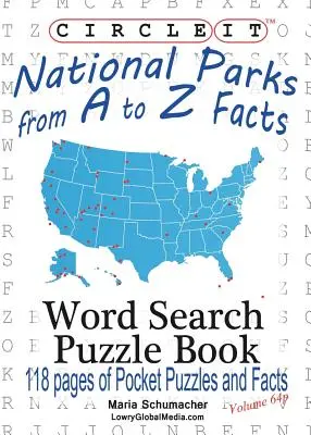 Circle It, National Parks from A to Z Facts, Pocket Size, Word Search, Carte puzzle - Circle It, National Parks from A to Z Facts, Pocket Size, Word Search, Puzzle Book