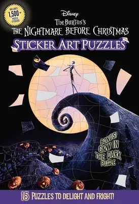 Coșmarul dinainte de Crăciun Puzzle-uri cu autocolante - The Nightmare Before Christmas Sticker Art Puzzles