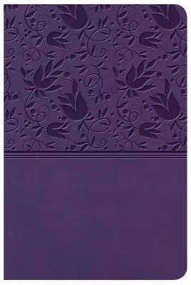Biblia de referință KJV compactă cu tipar mare, Purple Leathertouch - KJV Large Print Compact Reference Bible, Purple Leathertouch