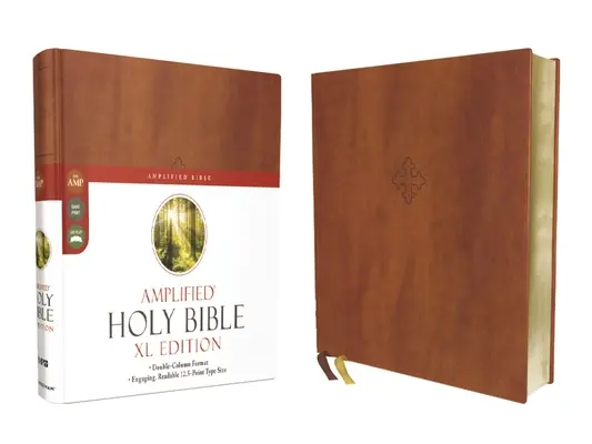 Sfânta Biblie Amplificată, ediția XL, piele moale, maro - Amplified Holy Bible, XL Edition, Leathersoft, Brown