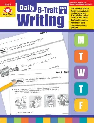 Scriere zilnică cu 6 trăsături, clasa a 4-a - Daily 6-Trait Writing Grade 4