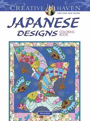 Creative Haven Carte de colorat cu modele japoneze - Creative Haven Japanese Designs Coloring Book