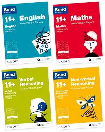 Bond 11+: Engleză, matematică, raționament non-verbal, raționament verbal: Assessment Papers - 7-8 years Bundle - Bond 11+: English, Maths, Non-verbal Reasoning, Verbal Reasoning: Assessment Papers - 7-8 years Bundle