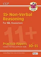 11+ GL Non-Verbal Reasoning Practice Papers: Ages 10-11 Pack 1 (inclusiv Ghidul părinților și Ed online) - 11+ GL Non-Verbal Reasoning Practice Papers: Ages 10-11 Pack 1 (inc Parents' Guide & Online Ed)