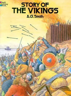 Povestea vikingilor Carte de colorat - Story of the Vikings Coloring Book