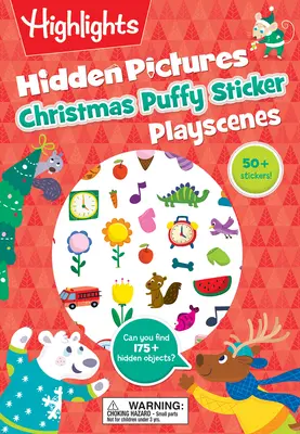 Imagini ascunse de Crăciun Puffy Sticker Playscenes - Christmas Hidden Pictures Puffy Sticker Playscenes
