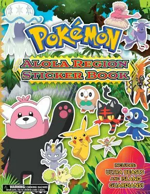 Cartea de autocolante a regiunii Pokmon Alola - Pokmon Alola Region Sticker Book