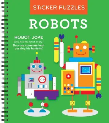 Brain Games - Autocolant după literă: Roboți (Sticker Puzzles - Carte de activități pentru copii) - Brain Games - Sticker by Letter: Robots (Sticker Puzzles - Kids Activity Book)