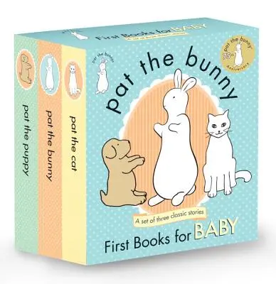 Pat the Bunny: Primele cărți pentru bebeluși (Pat the Bunny): Pat iepurașul; Pat cățelul; Pat pisica - Pat the Bunny: First Books for Baby (Pat the Bunny): Pat the Bunny; Pat the Puppy; Pat the Cat