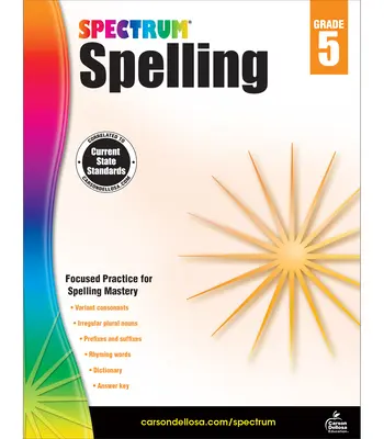 Spectrum Spelling, clasa 5 - Spectrum Spelling, Grade 5