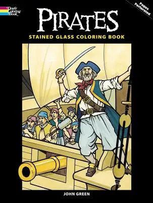 Cartea de colorat Pirates Stained Glass - Pirates Stained Glass Coloring Book