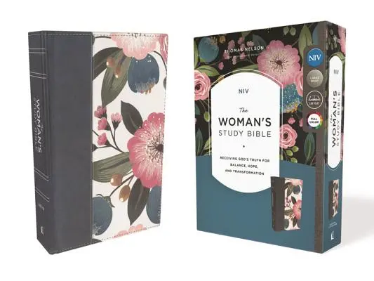 NIV, The Woman's Study Bible, Cloth Over Board, Blue Floral, Full-Color: Primirea adevărului lui Dumnezeu pentru echilibru, speranță și transformare - NIV, the Woman's Study Bible, Cloth Over Board, Blue Floral, Full-Color: Receiving God's Truth for Balance, Hope, and Transformation
