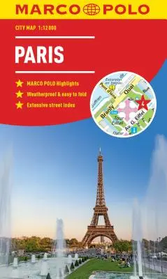 Harta orașului Paris Marco Polo - Paris Marco Polo City Map