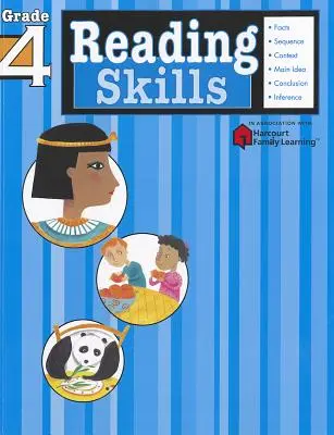 Abilități de citire: Gradul 4 (Flash Kids Harcourt Family Learning) - Reading Skills: Grade 4 (Flash Kids Harcourt Family Learning)