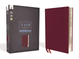 Nasb, Biblie, Thinline, Imprimare mare, piele legată, Burgundia, Ediție cu litere roșii, Text 1995, Imprimare confortabilă - Nasb, Thinline Bible, Large Print, Bonded Leather, Burgundy, Red Letter Edition, 1995 Text, Comfort Print