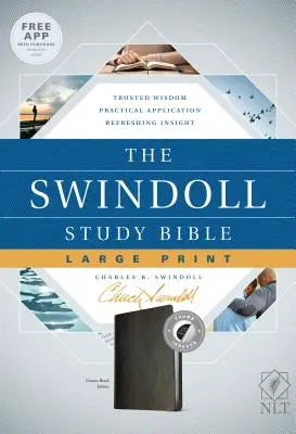 Biblia de studiu Swindoll NLT, tipar mare - The Swindoll Study Bible NLT, Large Print