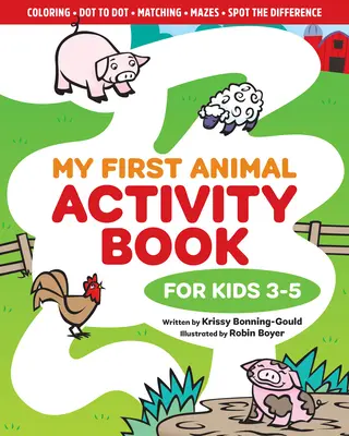 Prima mea carte de activități cu animale: Pentru copii de 3-5 ani - My First Animal Activity Book: For Kids 3-5