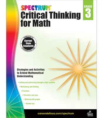 Spectrum Critical Thinking for Math, clasa 3 - Spectrum Critical Thinking for Math, Grade 3