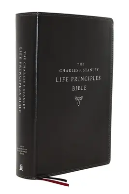 Nasb, Charles F. Stanley Life Principles Bible, 2nd Edition, Leathersoft, Black, Thumb Indexed, Comfort Print: Sfânta Biblie, Noua Biblie Standard Americană - Nasb, Charles F. Stanley Life Principles Bible, 2nd Edition, Leathersoft, Black, Thumb Indexed, Comfort Print: Holy Bible, New American Standard Bible