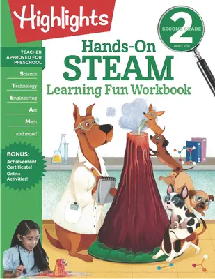 Carte de lucru pentru clasa a II-a Hands-On Steam Learning Fun - Second Grade Hands-On Steam Learning Fun Workbook