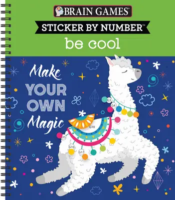 Brain Games - Sticker by Number: Fii cool - Brain Games - Sticker by Number: Be Cool