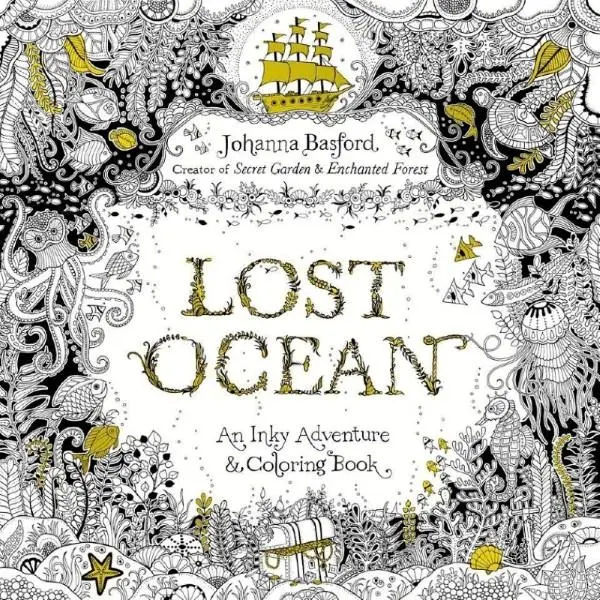 Oceanul pierdut - O aventură și o carte de colorat Inky - Lost Ocean - An Inky Adventure & Colouring Book