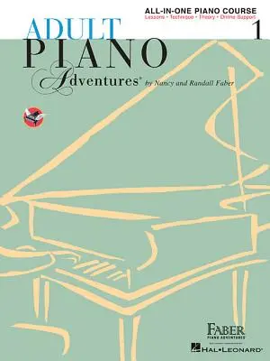 Adult Piano Adventures All-In-One Piano Course Book 1: Carte cu media online - Adult Piano Adventures All-In-One Piano Course Book 1: Book with Media Online