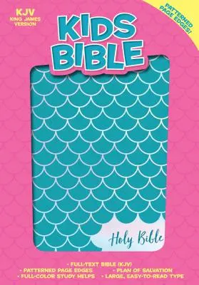 Biblia KJV pentru copii, Aqua Leathertouch - KJV Kids Bible, Aqua Leathertouch