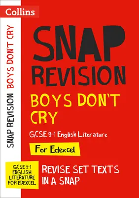 Boys Don't Cry Edexcel GCSE 9-1 English Literature Text Guide - Ideal pentru învățarea acasă, examenele 2022 și 2023 - Boys Don't Cry Edexcel GCSE 9-1 English Literature Text Guide - Ideal for Home Learning, 2022 and 2023 Exams