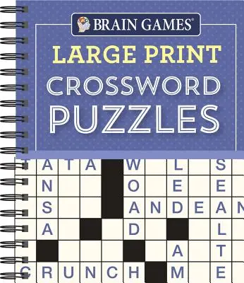 Brain Games - Cuvinte încrucișate cu tipar mare (violet) - Brain Games - Large Print Crossword Puzzles (Purple)