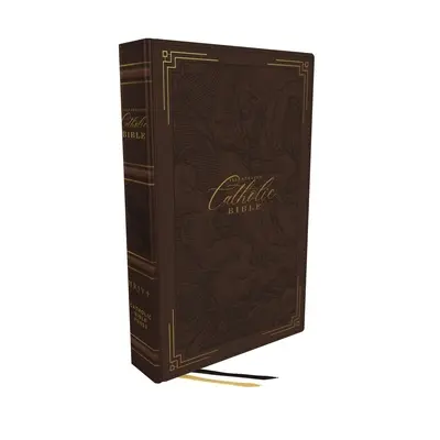 Nrsvce, Biblie catolică ilustrată, piele pe carton, tipar confortabil: Sfânta Biblie - Nrsvce, Illustrated Catholic Bible, Leather Over Board, Comfort Print: Holy Bible