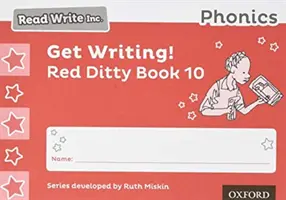 Read Write Inc. Phonics: Get Writing! Red Ditty Book 10 Pachet de 10 - Read Write Inc. Phonics: Get Writing! Red Ditty Book 10 Pack of 10