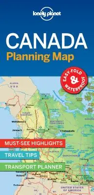 Lonely Planet Canada Hartă de planificare 1 - Lonely Planet Canada Planning Map 1