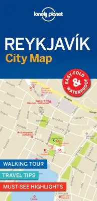 Lonely Planet Reykjavik Hartă a orașului 1 - Lonely Planet Reykjavik City Map 1