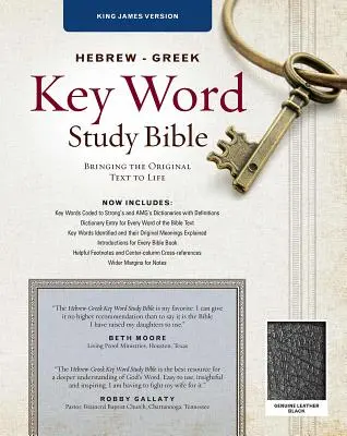 Biblia de studiu cu cuvinte cheie ebraică-greacă-KJV: Înțelesuri cheie în Cuvântul lui Dumnezeu - Hebrew-Greek Key Word Study Bible-KJV: Key Insights Into God's Word