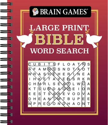 Brain Games - Căutarea cuvintelor din Biblie cu caractere mari (roșu) - Brain Games - Large Print Bible Word Search (Red)
