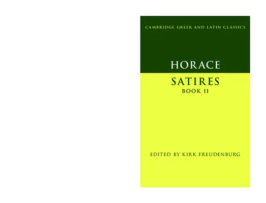 Horace: Satire Cartea a II-a - Horace: Satires Book II