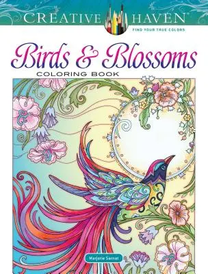 Carte de colorat Creative Haven Birds and Blossoms - Creative Haven Birds and Blossoms Coloring Book