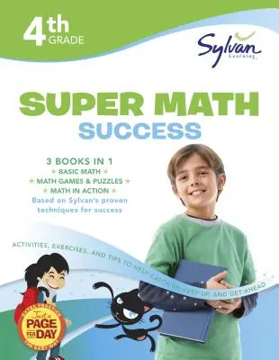4th Grade Jumbo Math Success Workbook: 3 Books in 1 --Basic Math; Math Games and Puzzles; Math in Action; Activities, Exercises, and Tips to Help Catc