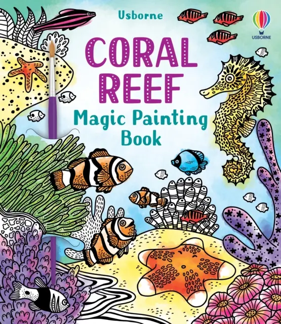 Carte de pictură magică cu reciful de corali - Coral Reef Magic Painting Book